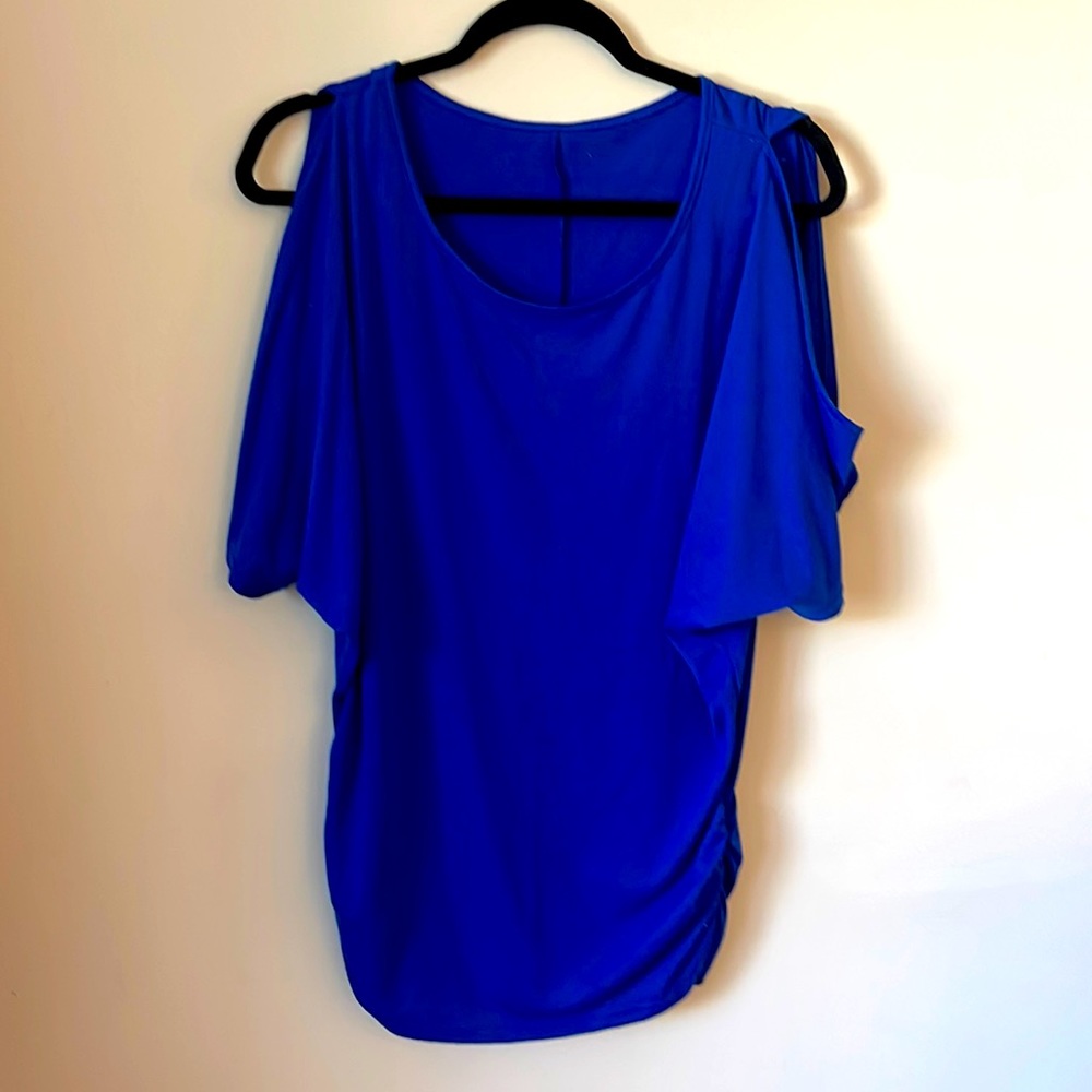 Royal blue blouse